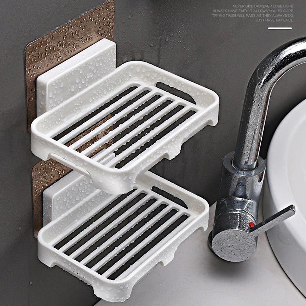Kệ Để Xà Bông Dán Tường Nhà Tắm, Khay Để Xà Phòng Với Miếng 3M Siêu Chắc, Giúp Xà Bông Khô Ráo, Sạch Sẽ. Takyhome 4040