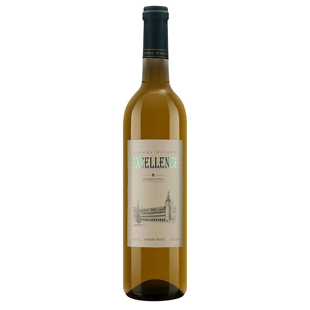 Rượu Vang Trắng Đà Lạt Ladofoods Excellence 750ml 12% - Không kèm hộp