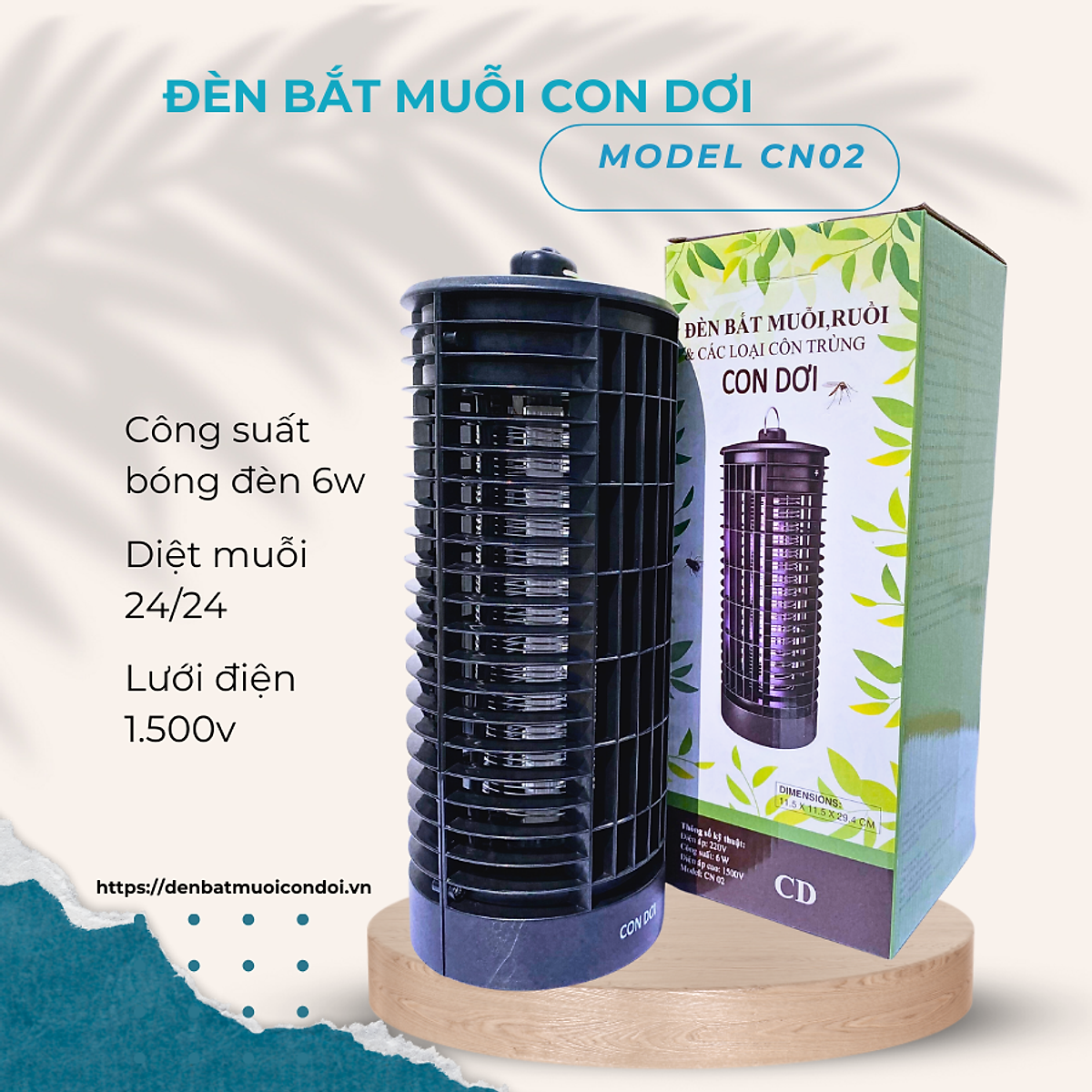 Đèn bắt muỗi, ruồi và các loại côn trùng Con Dơi