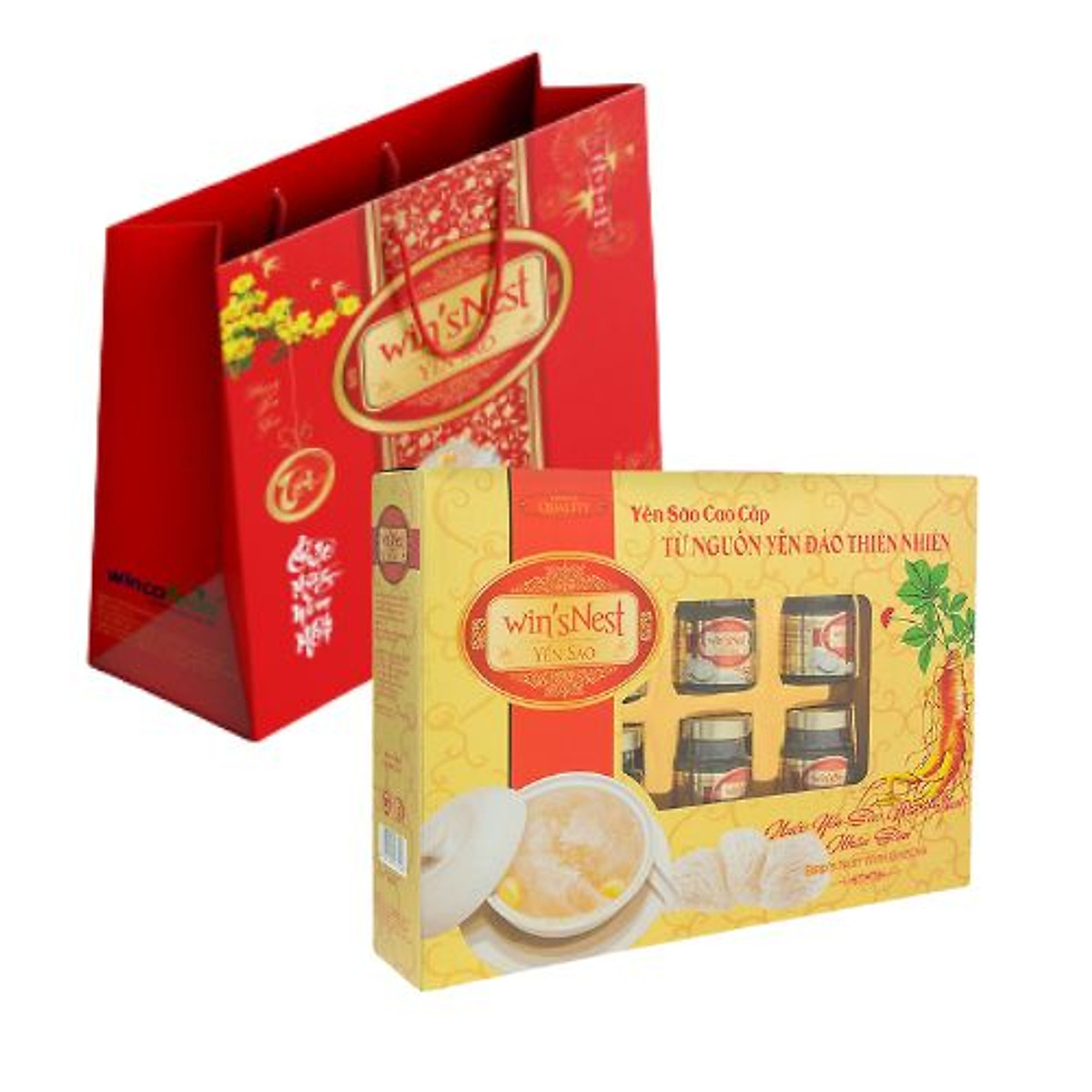 Nước Yến Sào win'sNest Nhân Sâm (6 Lọ x 70 ml / Hộp)