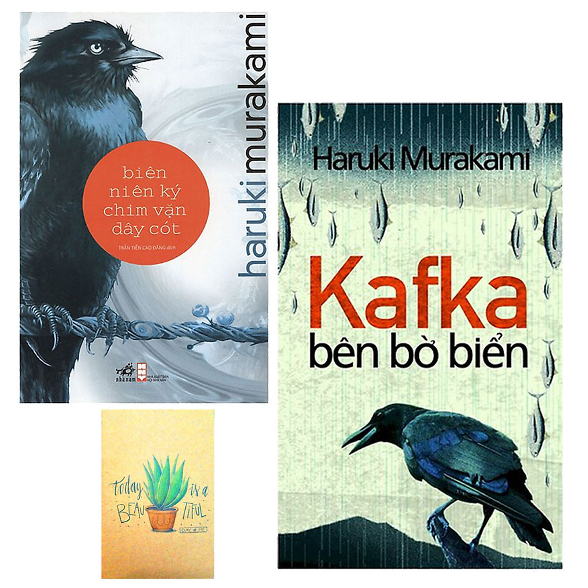 Combo Kafka Bên Bờ Biển và Biên Niên Ký Chim Vặn Dây Cót ( Tặng Kèm Sổ Tay Xương Rồng)