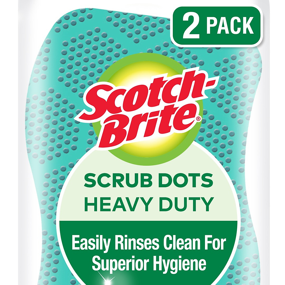 Miếng rửa chén hạt nổi siêu sạch Scotch Brite 3M đa năng, công nghệ độc quyền mới, mút kháng khuẩn ngăn vi trùng, không gây mùi, không bám cặn bẩn, dễ dàng vệ sinh (Màu cam/ Màu xanh lục)
