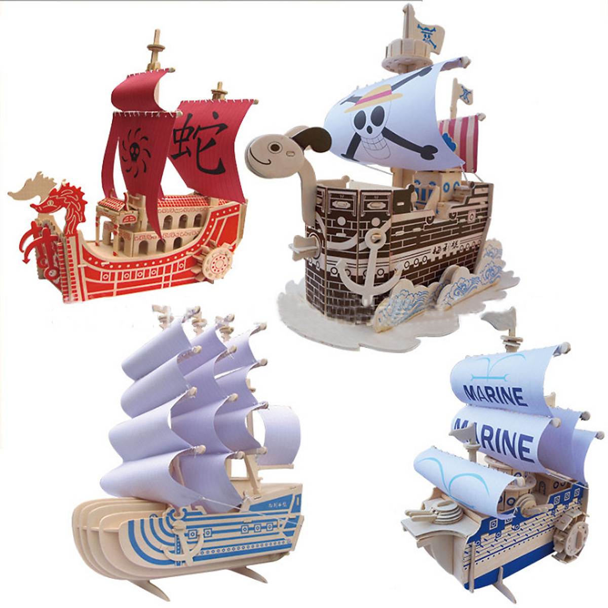 Mua Bộ mô hình lắp ráp thuyền One Piece Going Merry #12 Mua Bộ mô hình lắp ráp thuyền One Piece Going Merry