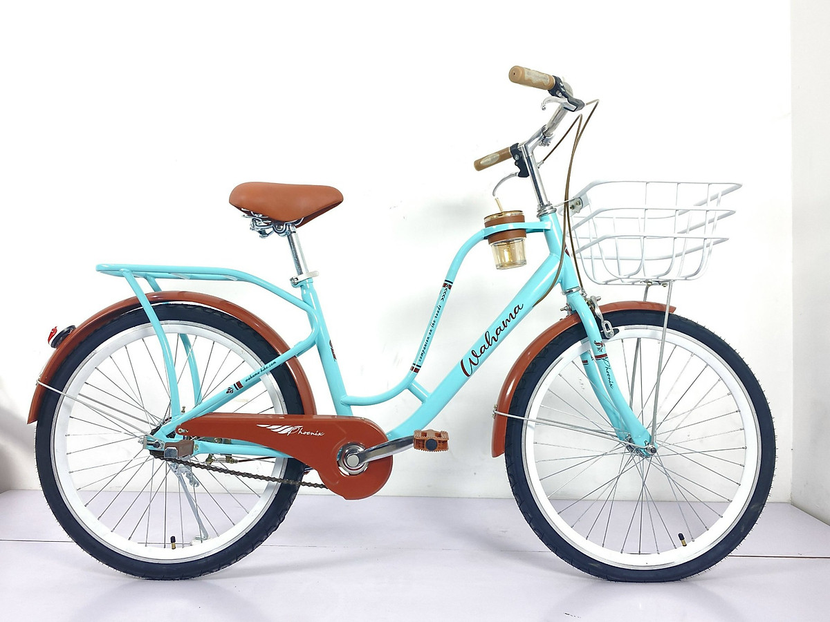 Xe Đạp Mini Wahama Phoenix Thời Trang Size 24-26"inch - Tặng Bình nước, đồ lắp xe