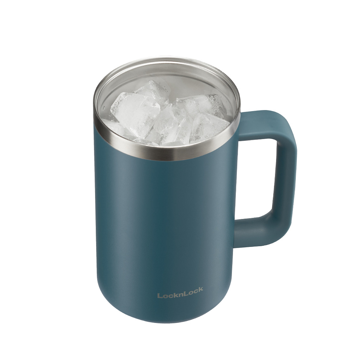 Ca giữ nhiệt Flat Table Mug LocknLock LHC4320 - Dung tích 730ml - Tay cầm thoải mái - Miệng ca rộng - Nắp trong suốt