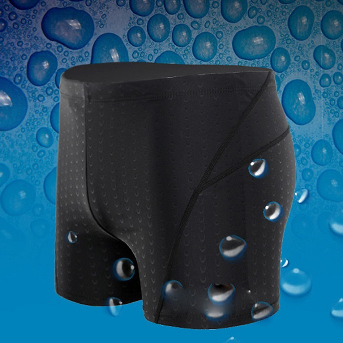 Quần Bơi Nam Đen Họa Tiết Vảy Cá Phong Cách Chuyên Nghiệp SZone SQB109