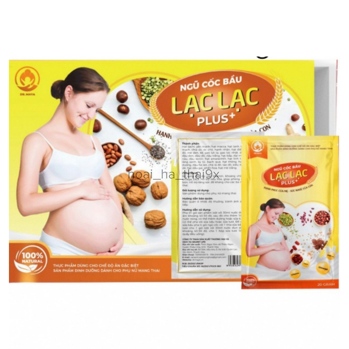 Ngũ cốc bầu siêu dinh dưỡng Lạc Lạc giảm ốm nghén, giúp xương của bé phát triển toàn diện, vào con nhiều hơn vào mẹ