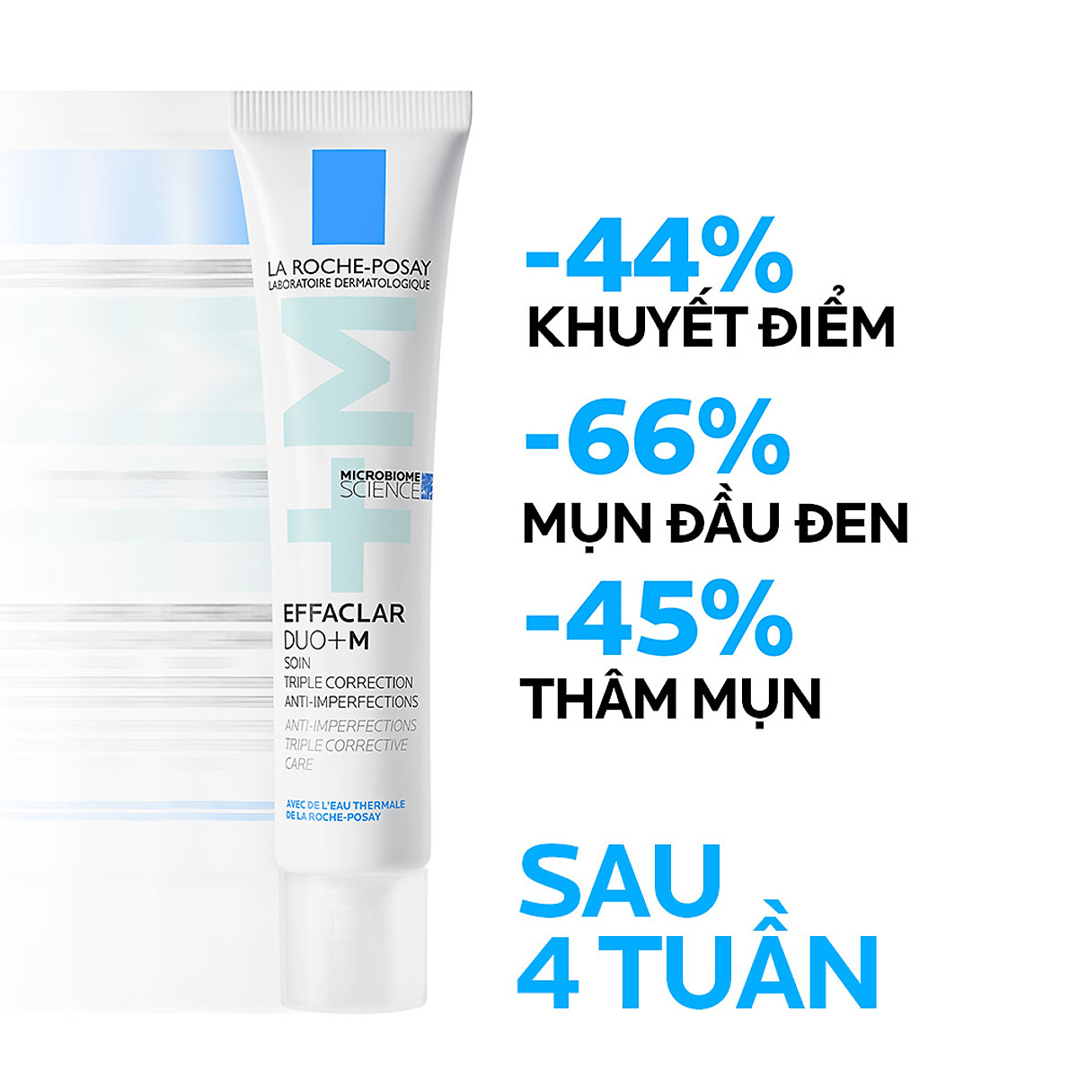 Kem dưỡng giảm mụn nhanh sau 8 giờ La Roche-Posay Effaclar Duo+ M 40ml