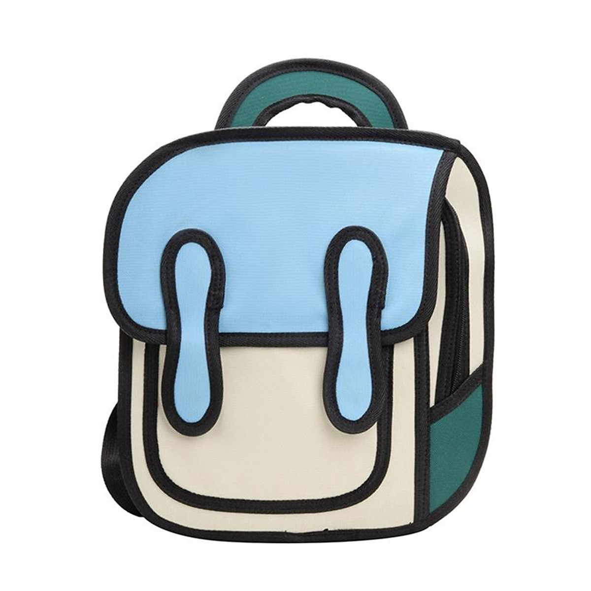 Cách vẽ tranh và tô màu CẶP SÁCH CHO BÉ ĐI HỌC  How to Draw a Backpack   YouTube
