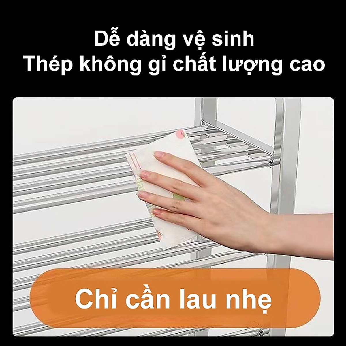 Giá Để Giày Inox 304,Đa Năng Kệ Để Giày 3 Đến 5 Tầng Siêu Bền Tủ Giày Chịu Tải Mạnh Và Không Rỉ Dễ Lắp Ráp