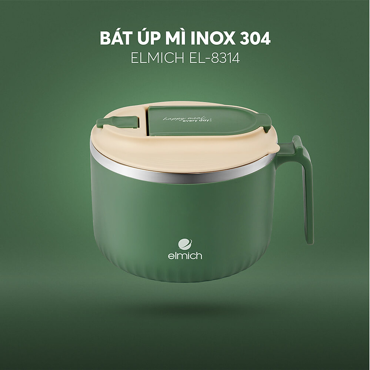 BÁT ÚP MÌ INOX 304 ELMICH EL8314 DUNG TÍCH 1.35L
