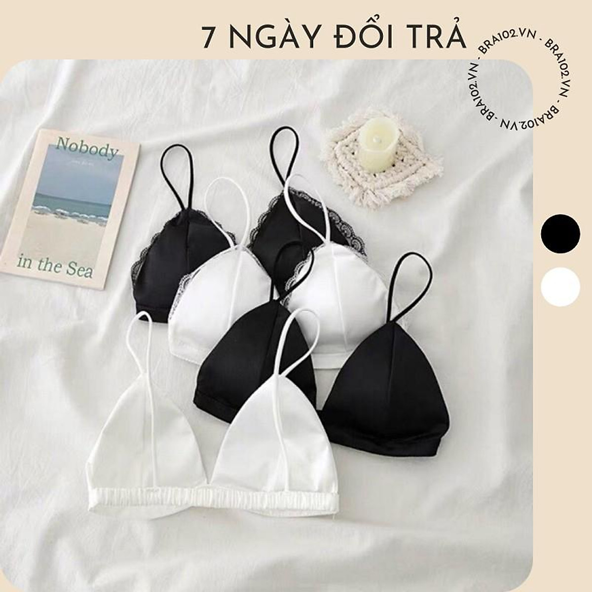 Áo bra satin - Áo lót trơn bóng co giãn A263 - Áo không đệm - Bralette Áo Bra Satin - Áo Lót Trơn Bóng Co Giãn A263 - Áo Không Đệm - Bralette