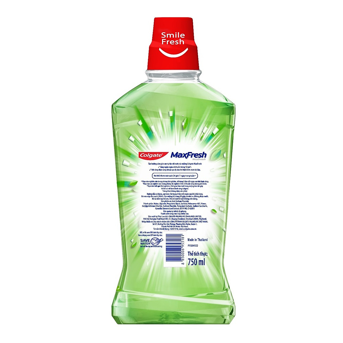 Nước Súc Miệng Colgate Plax Fresh Tea 750ml