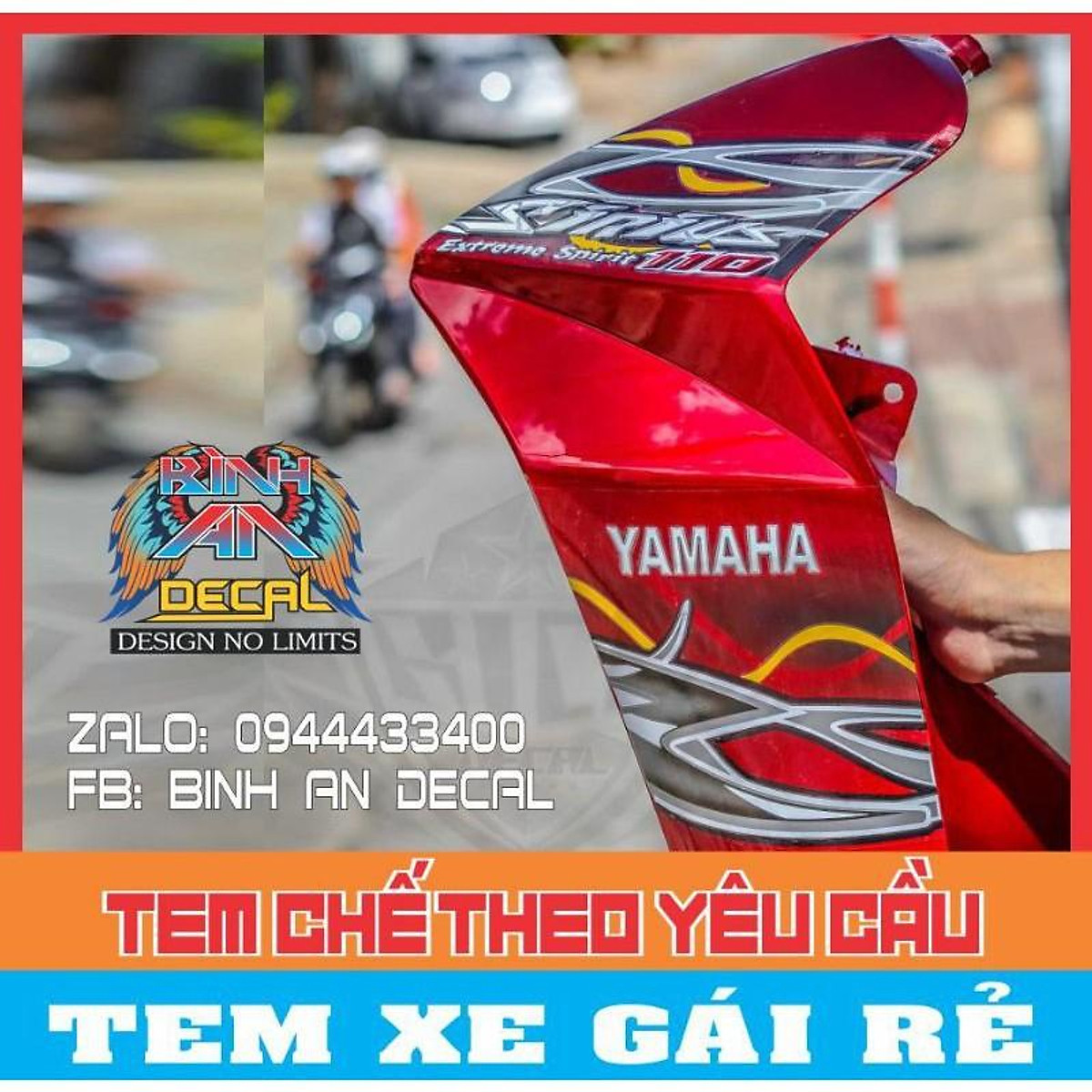 TEM RỜI dành cho xe SIRIUS MỚI NHẤT - Decal trang trí Tem Rời Dành Cho Xe Sirius Mới Nhất - Decal Trang Trí