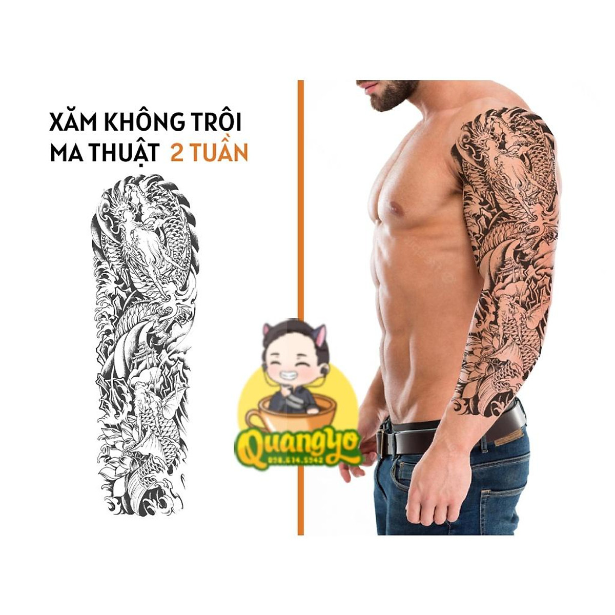 Set 10 Tờ Tattoo Miếng Dán Hình Xăm 15 Ngày Mini Hoa Bỉ Ngạn Hồng Sấm Sét  Chữ Tiếng Nhật Cá Voi Dao Legaxi  MixASale