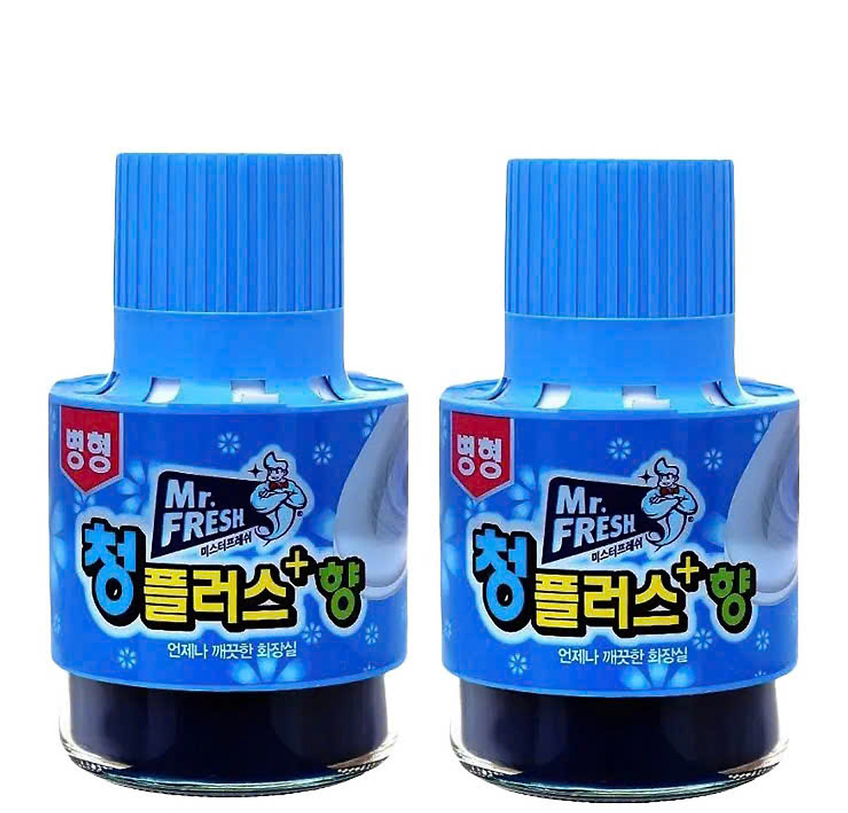 Combo 2 Cốc thả bồn cầu tẩy xanh toilet Hàn Quốc Mr Fresh 180g hương ngàn hoa