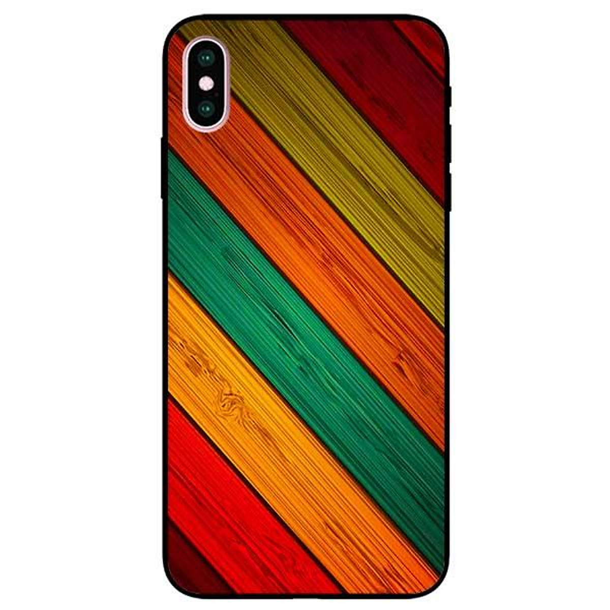 Ốp lưng dành cho iPhone X / Xs / Xs Max / Xr - Gỗ Sắc Màu - Bao Da ...