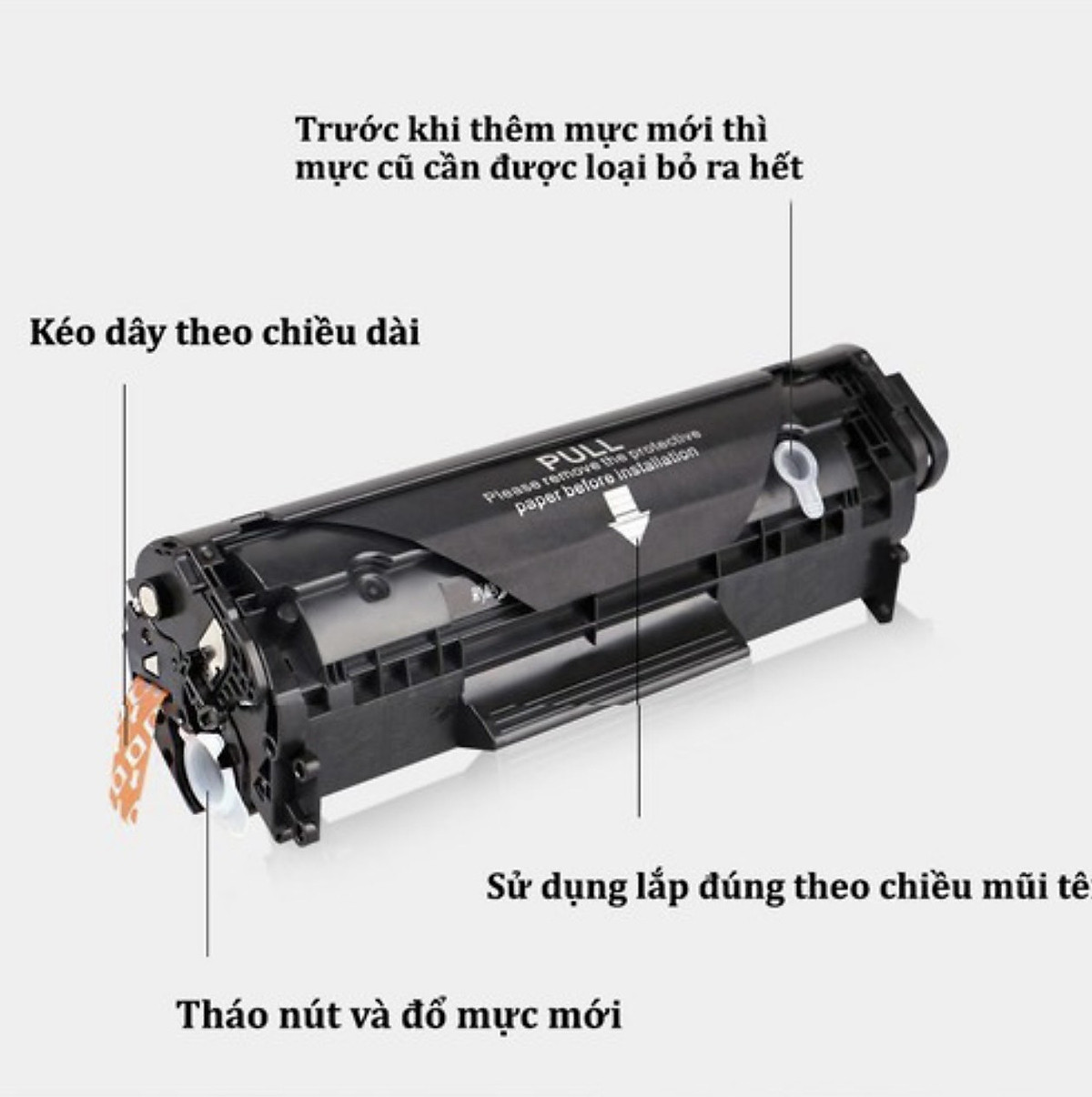 Hộp Mực Máy In 12A Cho Máy In Canon 2900 3000 Hp 1010 1020 | Tiki