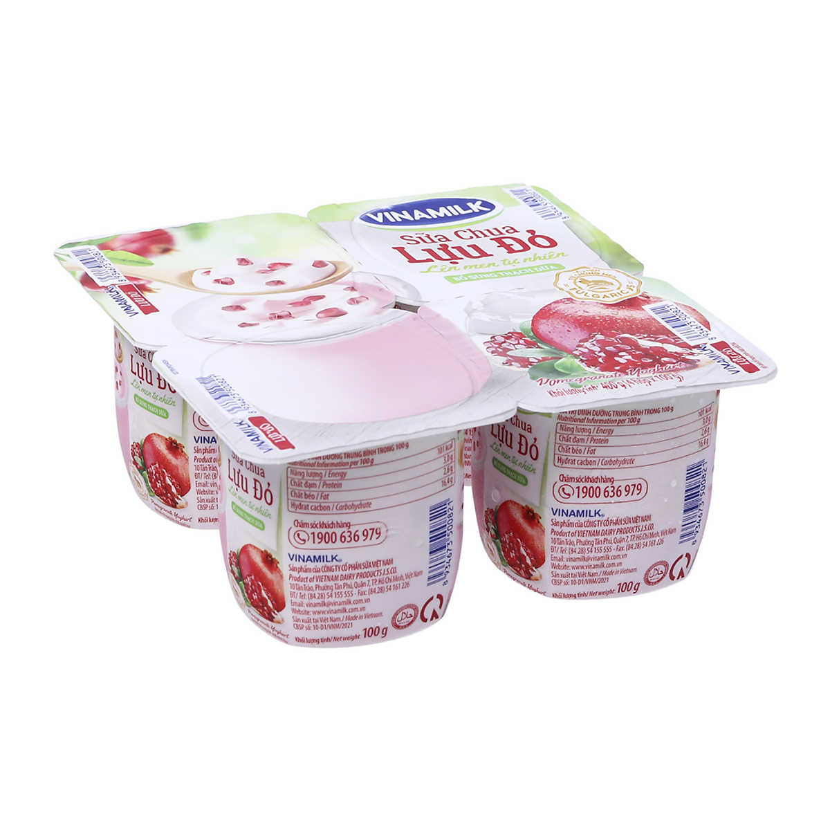 Sữa Chua Vinamilk Lựu Đỏ Hộp 100G - Sữa chua, phô mai