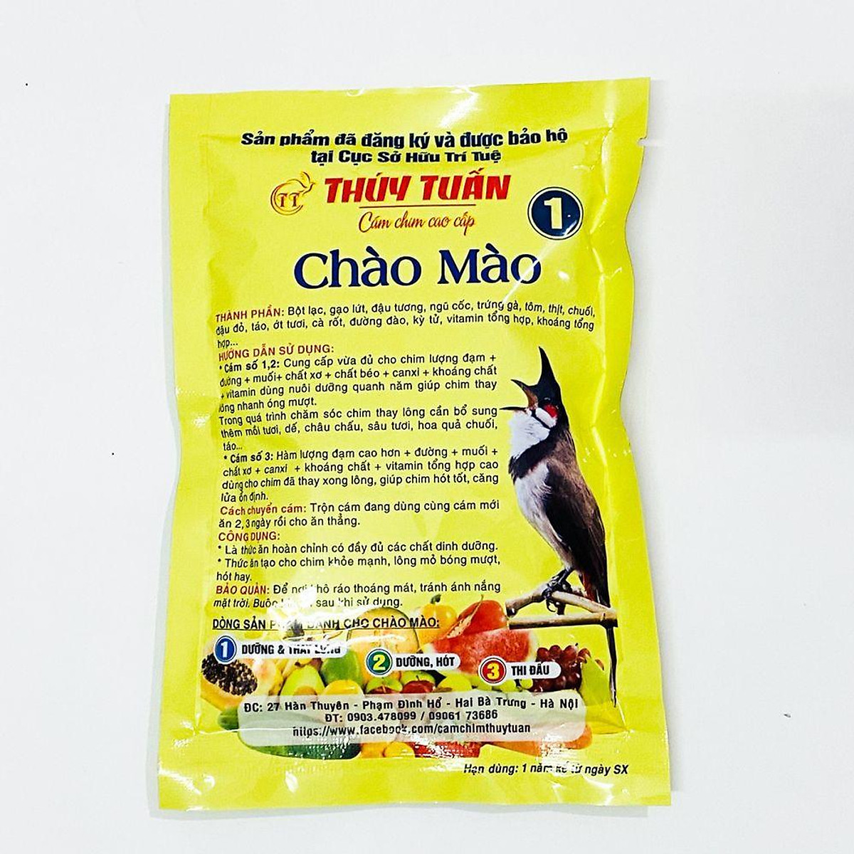 Cám chim chào mào Thúy Tuấn số 1 cao cấp 200gram - Cám chào mào ...