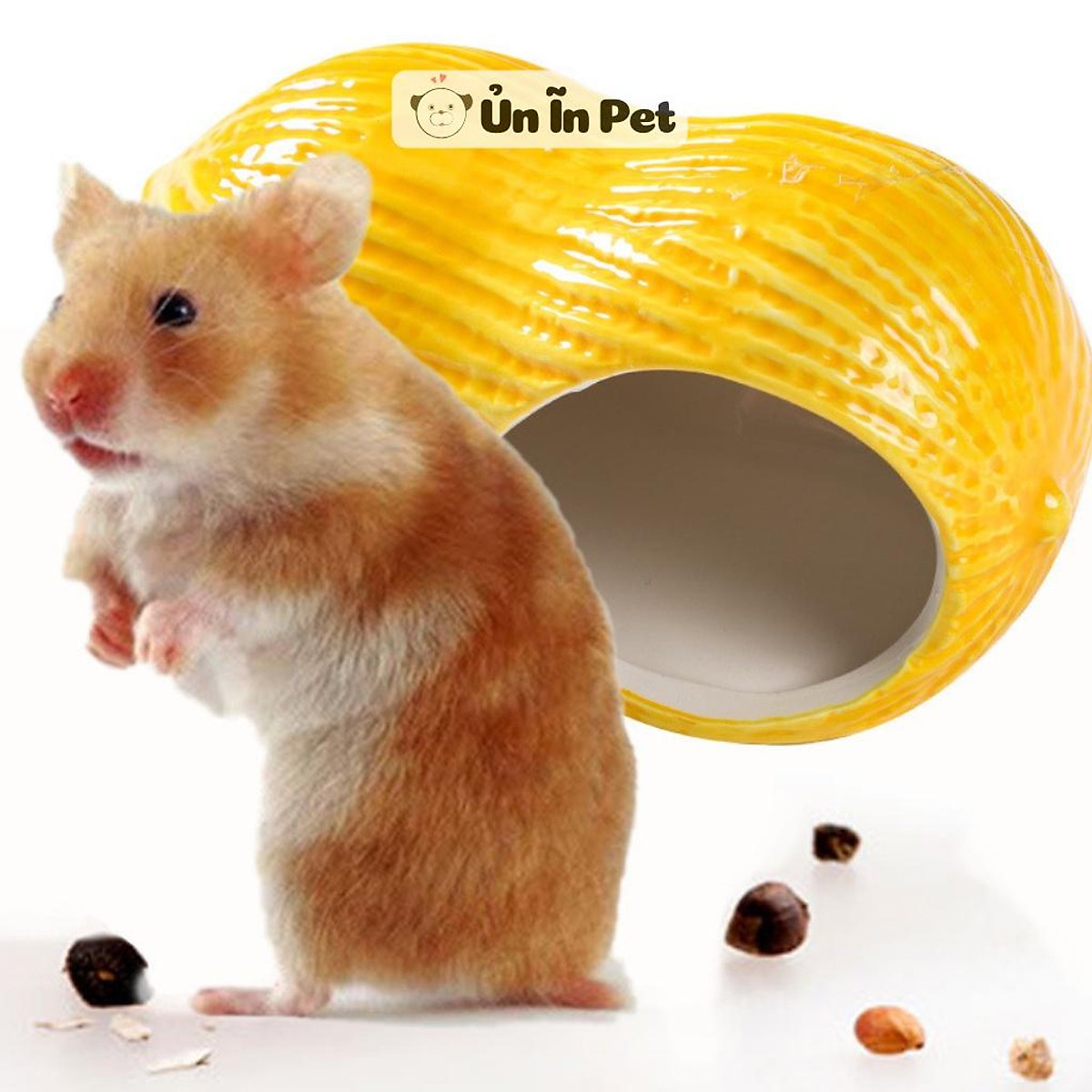 Nhà Ngủ Sứ Hamster Đậu Phộng Siêu Mát, Dễ Thương | Tiki