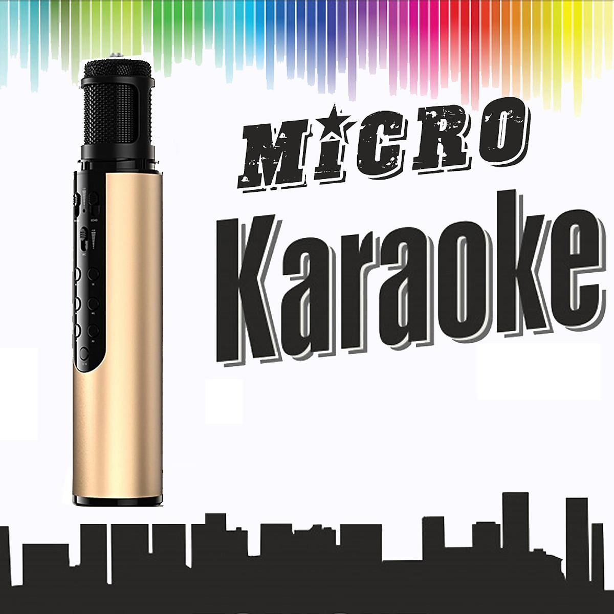 Micro Karaoke Bluetooth Không Dây - Âm Thanh Chất Lượng Cao - Hàng Chính Hãng