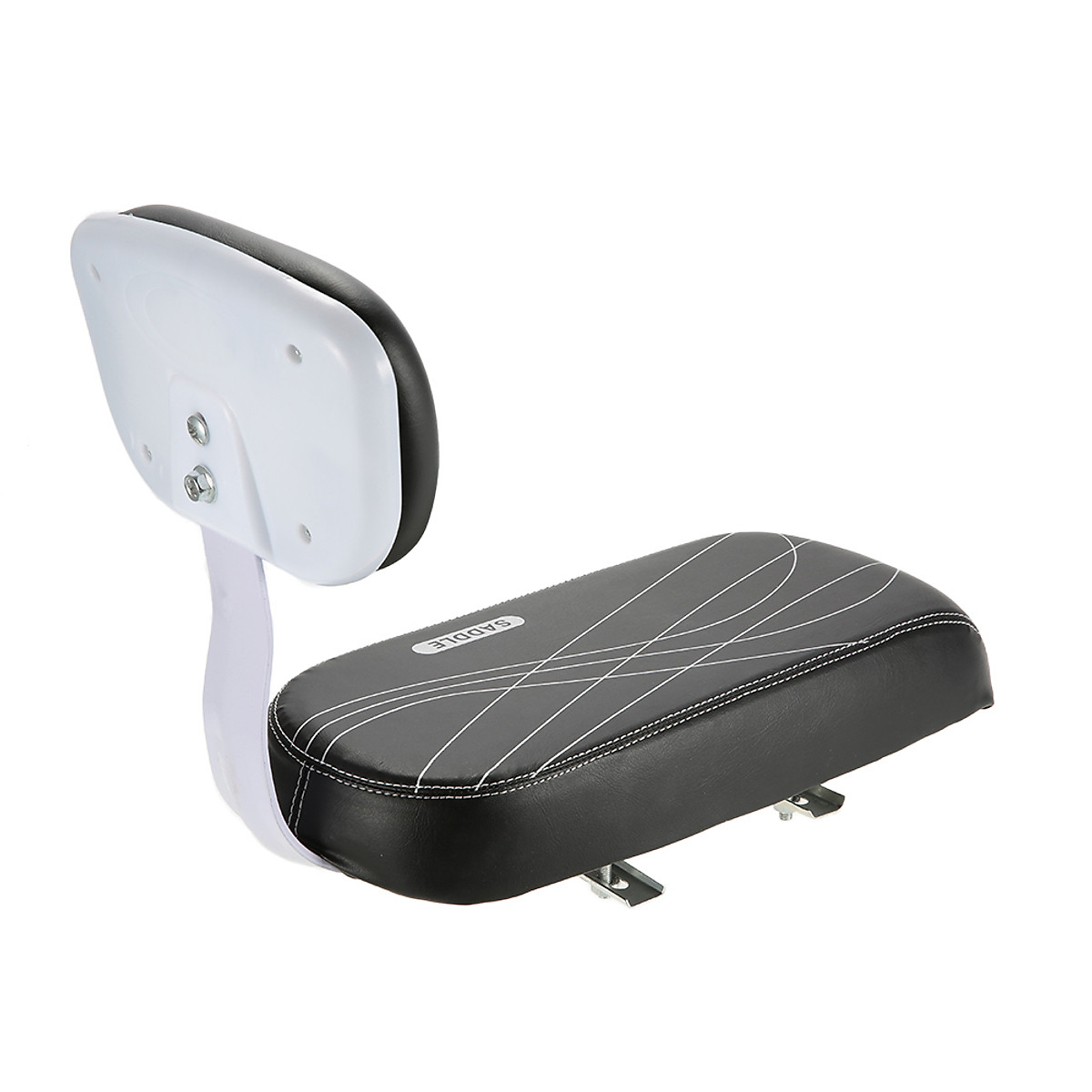 Ghế Yên Sau Xe Đạp Rời Cho Trẻ Gắn Baga sau Xe Đạp SADDLE SD-01 Có Tựa Lưng, khung sắt, đệm da PU - Mai Lee