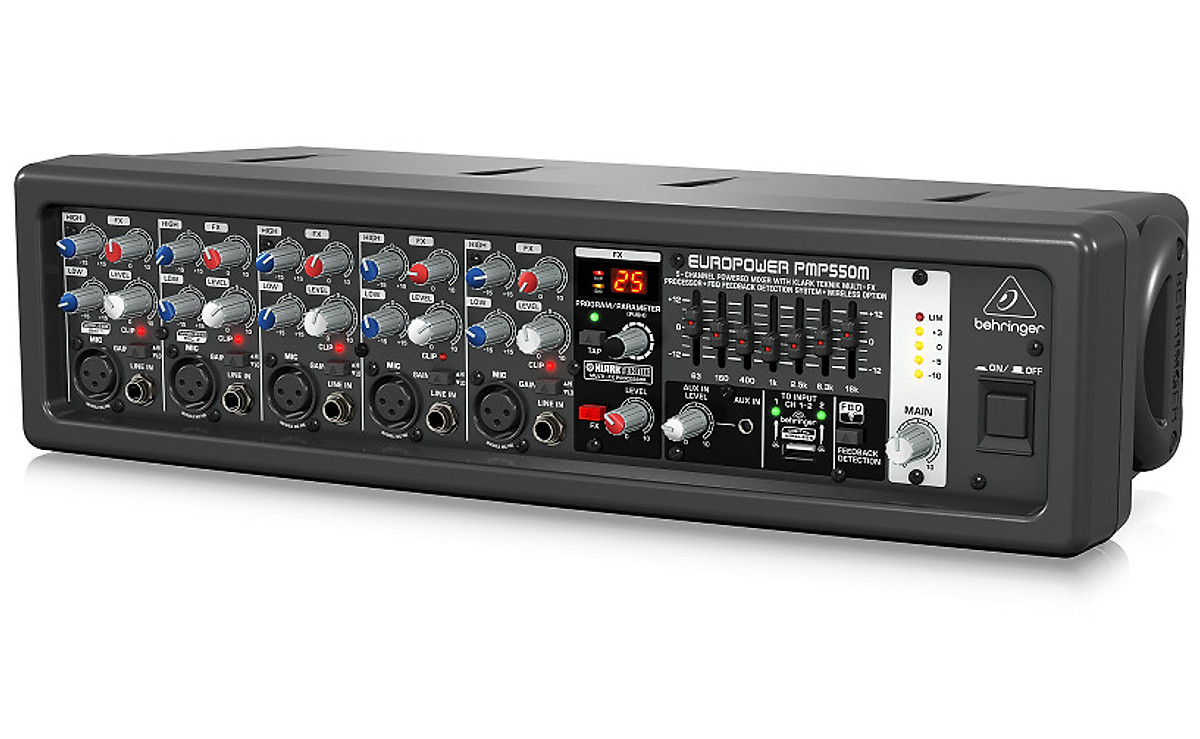 MIXER TÍCH HỢP AMPLY BEHRINGER PMP550MPowered Mixers Hàng chính hãng
