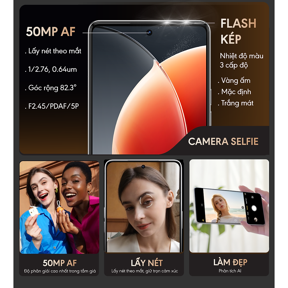 Điện thoại Tecno Camon 30 (8GB/256GB) - Hàng Chính Hãng