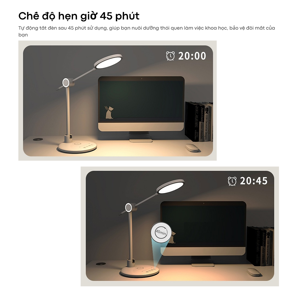 Đèn Bàn Học LED RG0 Tamayoko 3 Chế Độ Ánh Sáng Bảo Vệ Mắt Chống Cận Thị Không Phát Xạ Ánh Sáng Xanh Model TB-55S/SW