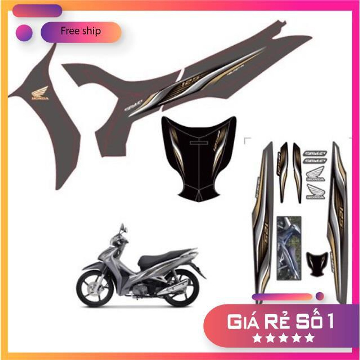 Mách bạn 82+ tem future 125 tuyệt vời nhất 28 tem xe future 125 tem chỉ xe future 20152019 độ tem xe máy giá tốt
