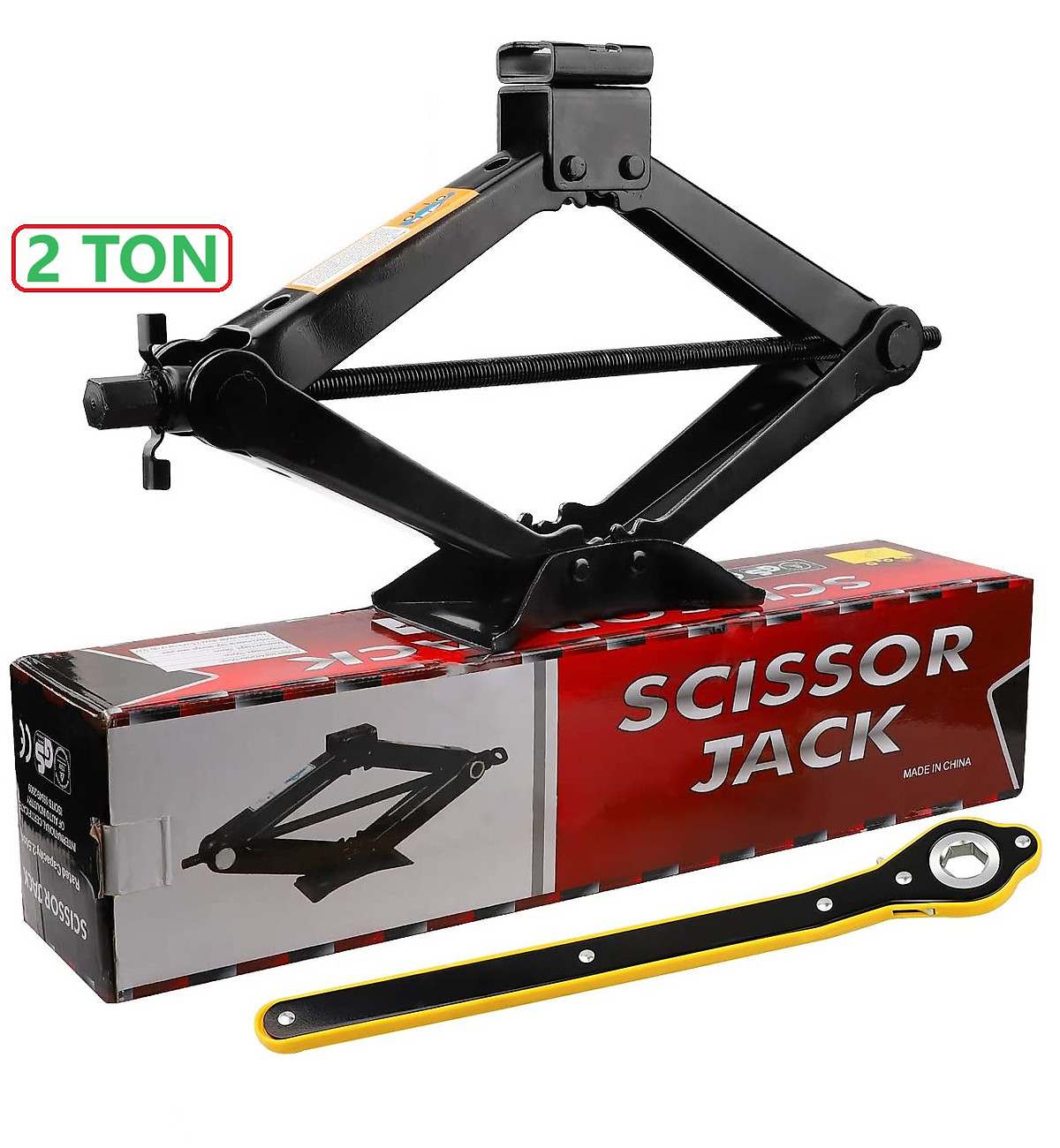 Kích nâng gầm xe ô tô - Kích lốp ô tô chữ A đầu bám xoay 360 độ - Tay siết lực cờ lê tròng tự động, tải trọng 2 Tấn