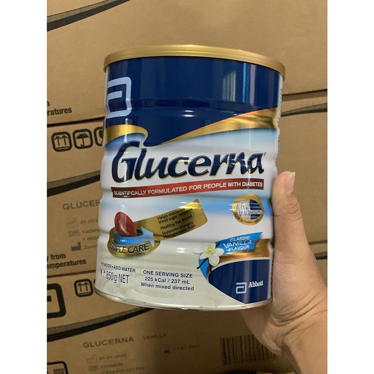 Sữa Dành Cho Người Tiểu Đường Abbott Glucerna Úc Bổ Sung Đầy Đủ Dinh Dưỡng Và Cân Bằng Đường Huyết - Lon 850g