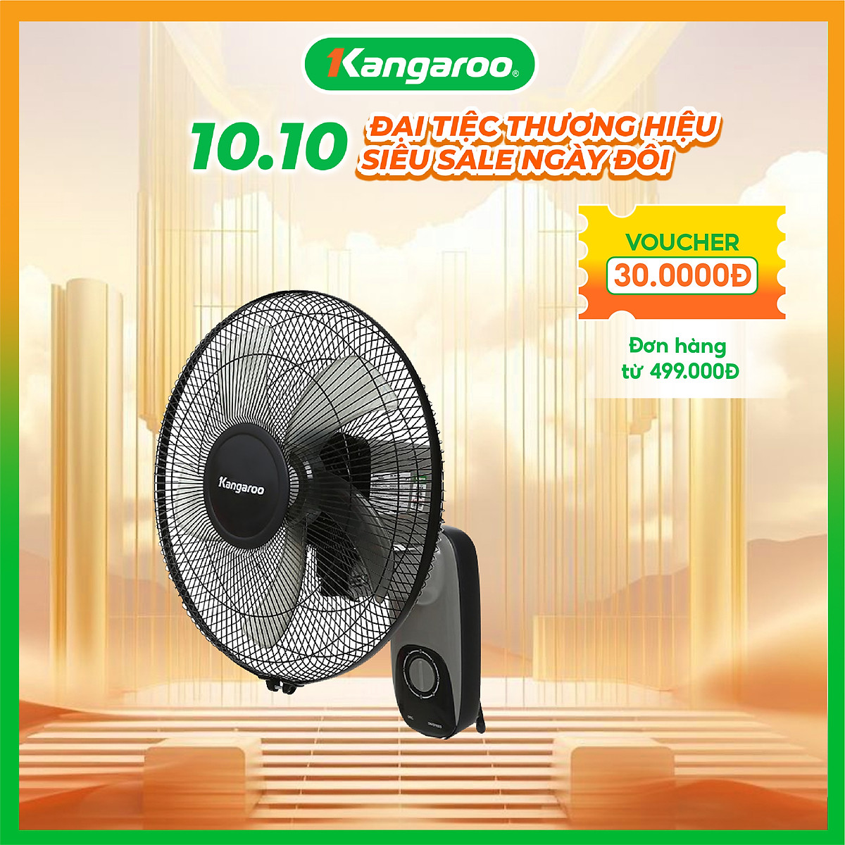 Quạt treo tường Kangaroo KG723 (55W) - Hàng chính hãng