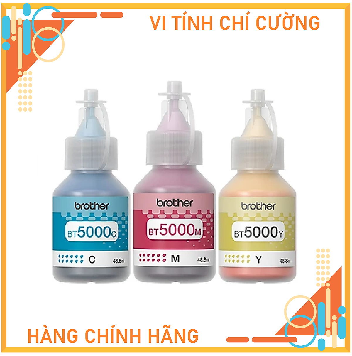 Bộ mực in phun Brother BT5000C/Y/M - Hàng chính hãng