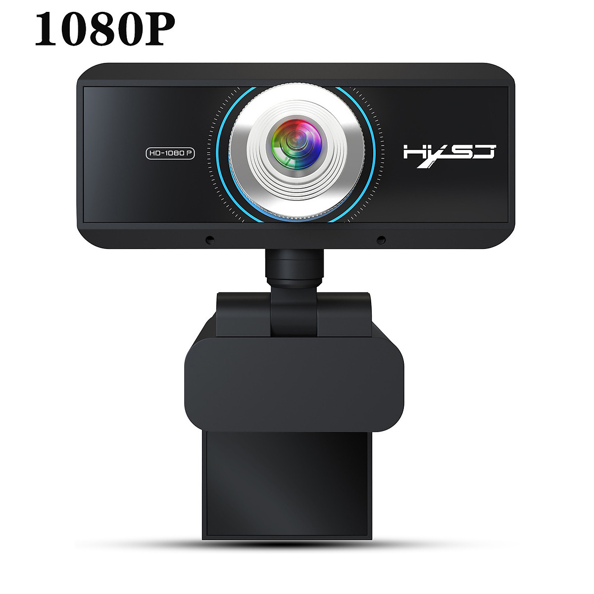 Webcam HXSJ S4 HD 1080P USB3.0 2.0 Có Thể Điều Chỉnh 360° Kèm Mic Cho Cuộc Gọi Video - Hàng Chính Hãng
