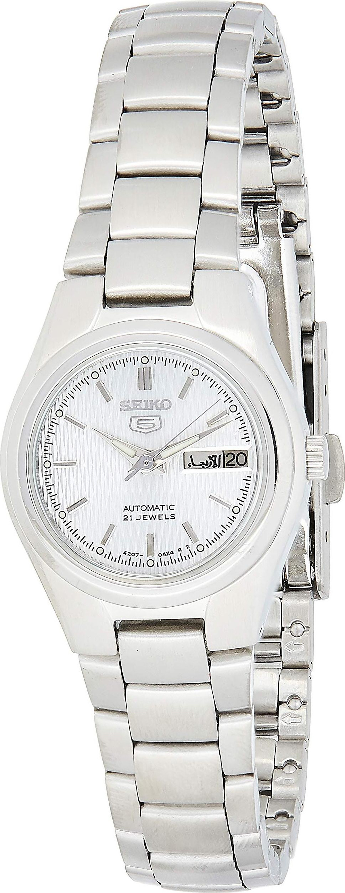 Mua Seiko Women's SYMC07 Seiko 5 Automatic Silver Dial Stainless Steel Watch