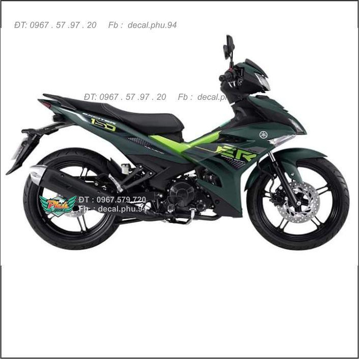 Mua Tem rời EX 150 Đen Y15 ZR tại Win Racing Shop