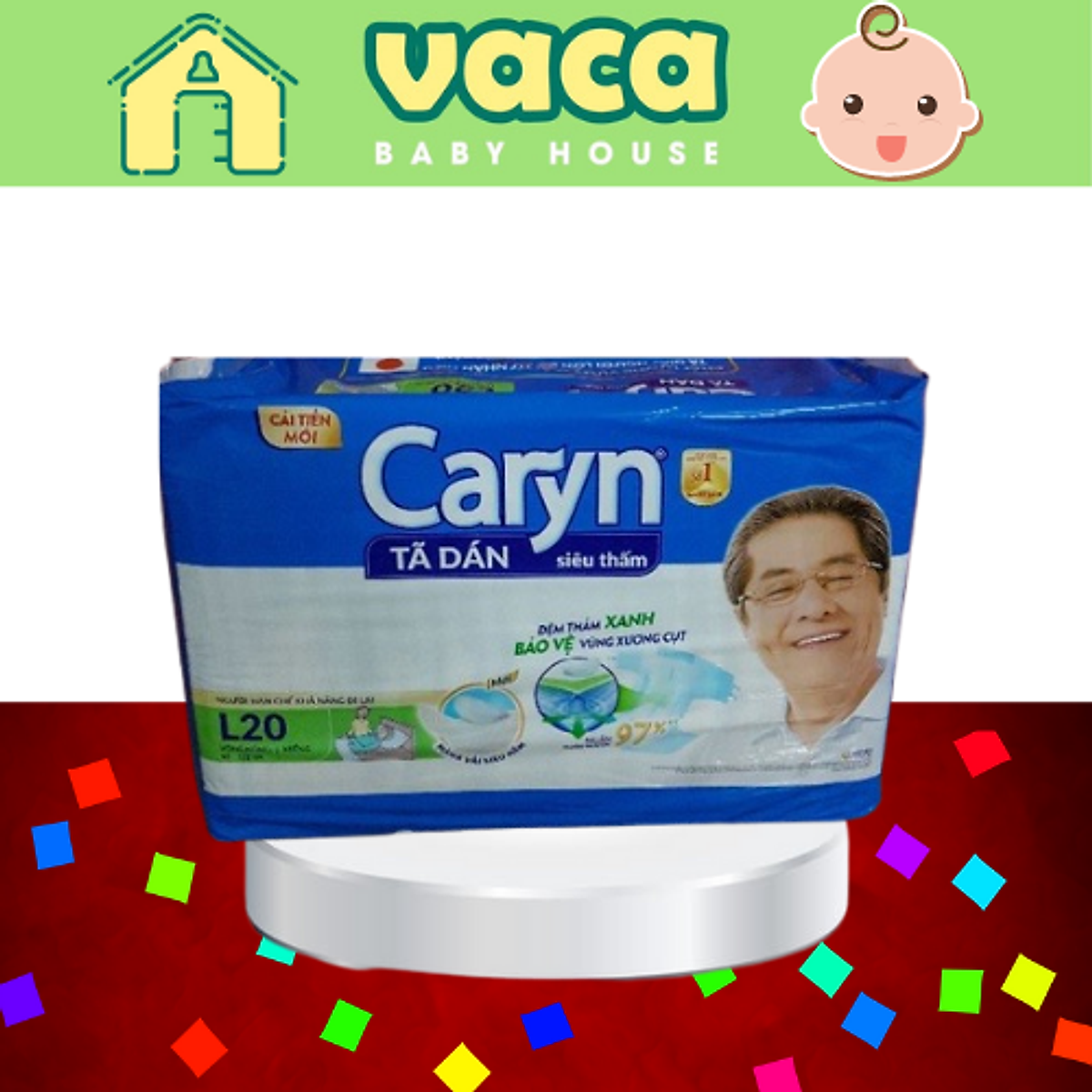 TÃ DÁN NGƯỜI LỚN CARYN SIZE L20 MIẾNG