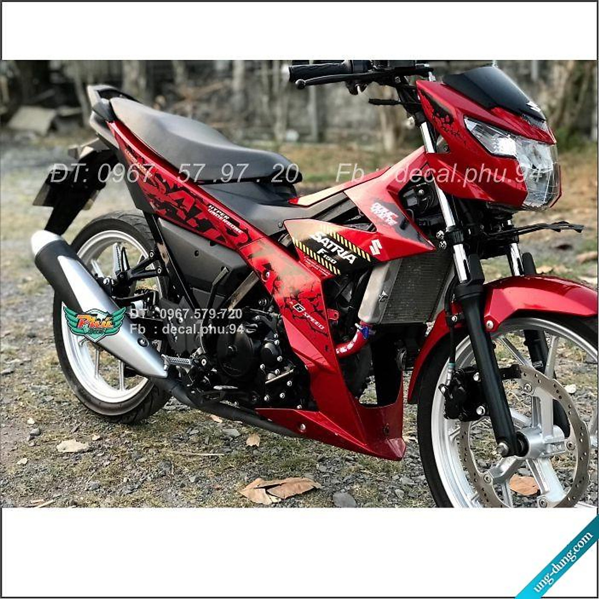 Tem Suzuki Satria Fi 2019  Raider Fi 2019  Vàng chanh  Suzuki Raider   Satria Fi  Sonic Winner X