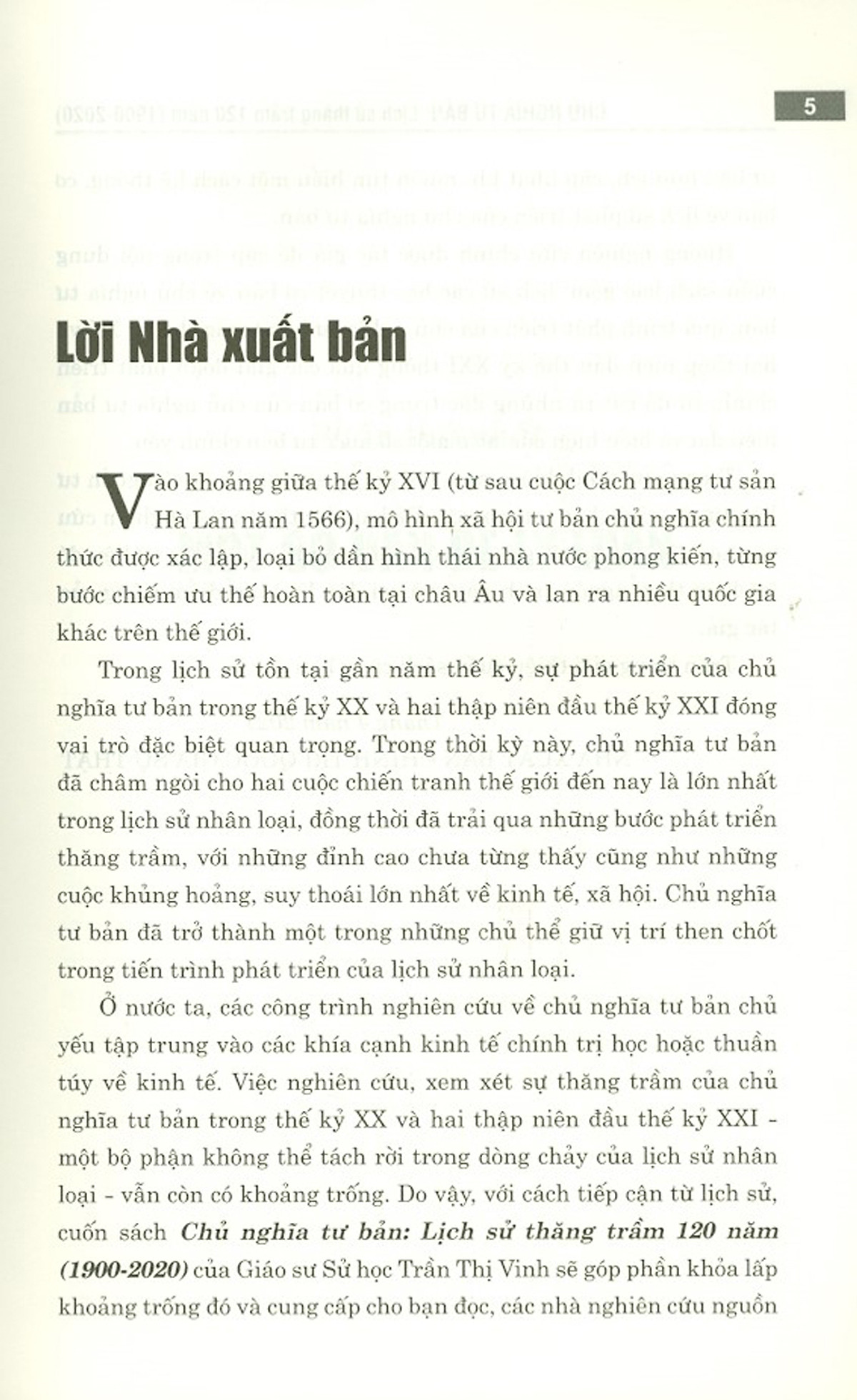 Chủ Nghĩa Tư Bản Lịch Sử Thăng Trầm 120 Năm (1900-2020) - Tái bản 2021