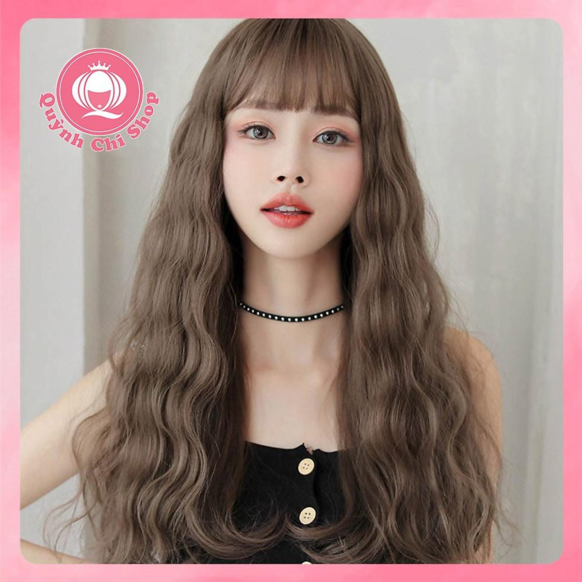 Tóc giả xoăn xù mì ngang vai cực đáng yêu  1 Tóc Giả Đẹp từ tóc thật tại  Hà Nội  Dream Hair