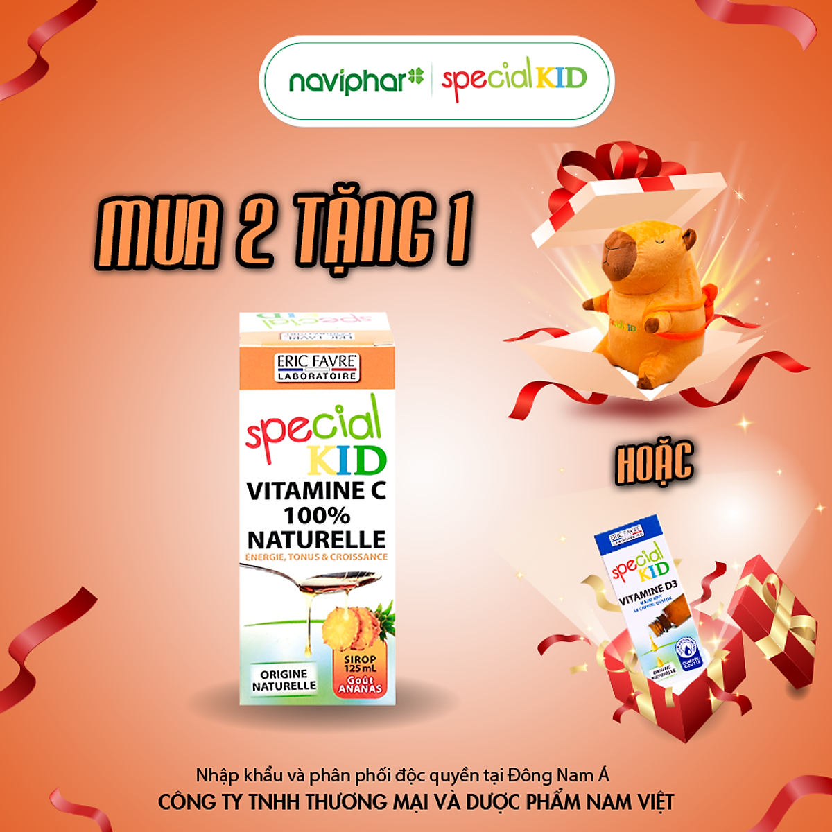 TPBVSK Special Kid Vitamine C 100% Naturelle - Siro bổ sung Vitamine C hữu cơ tự nhiên, tăng cường sức đề kháng (125ml) [Nhập khẩu Pháp]