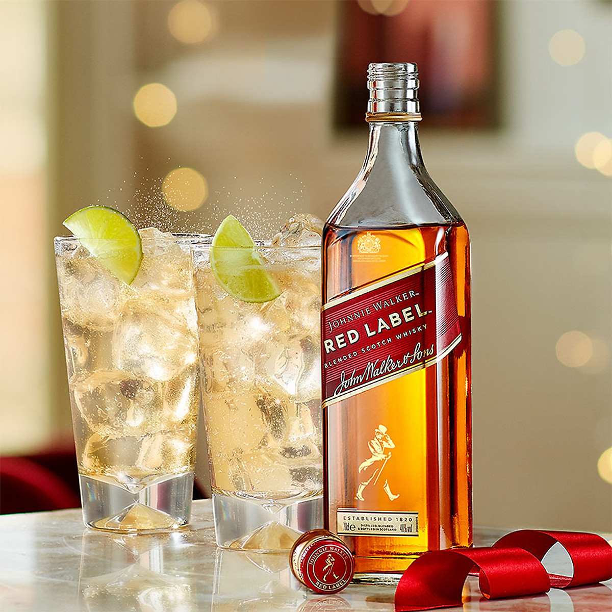 {Freeship 50K} Rượu Blended Whisky Johnnie Walker Red Label 40% 750Ml [Không hộp]