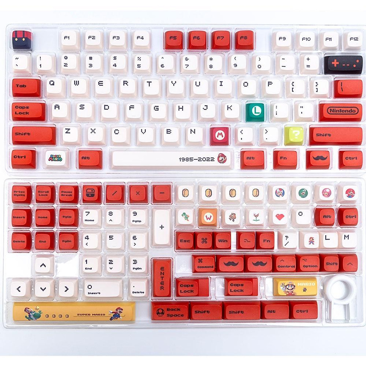 [144keys] Super Mario Keycaps XDA profile PBT material Dyesublimation