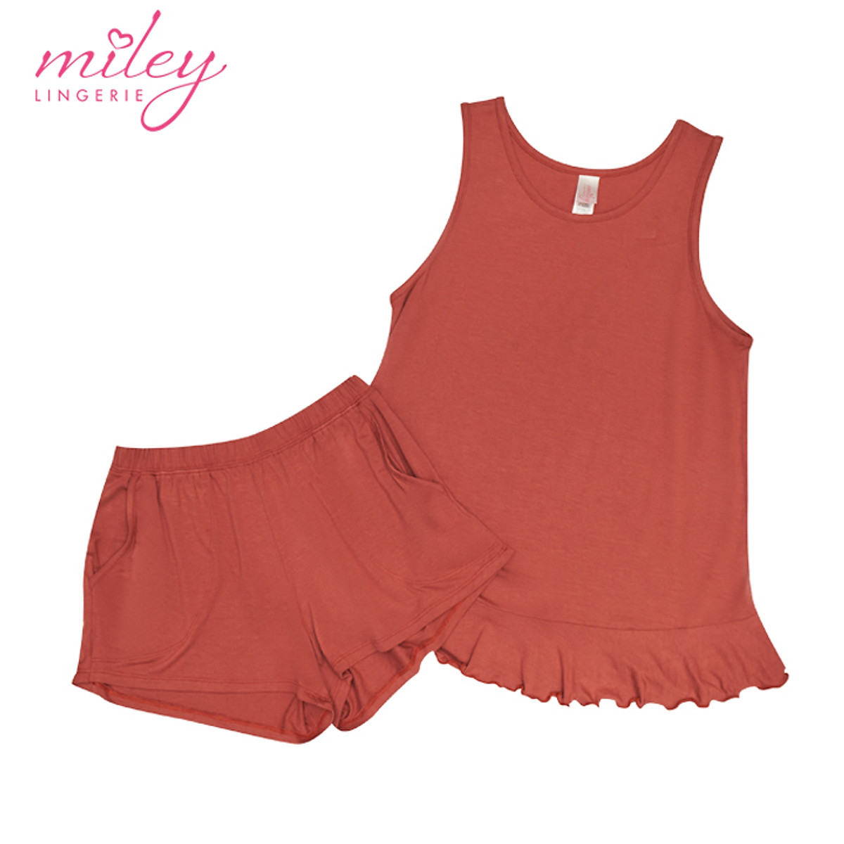 Đồ Mặc Nhà Nữ Sát Nách Thun Lụa Cao Cấp Natural Blow Miley Lingerie_DBC0501