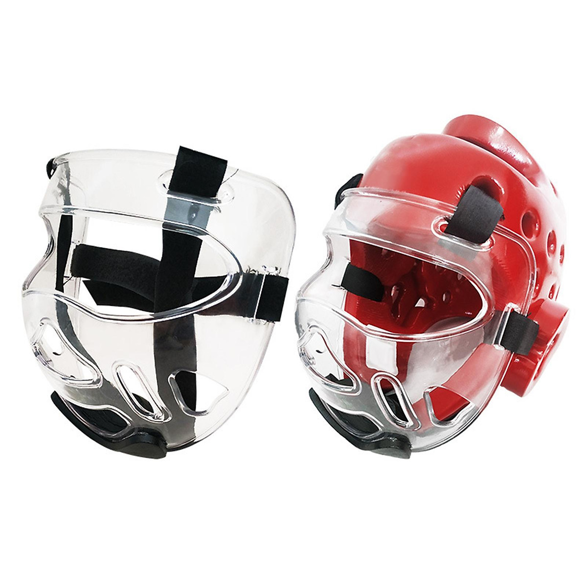 Clear Taekwondo Face Shield, Head Protector Face Guard for Boxing