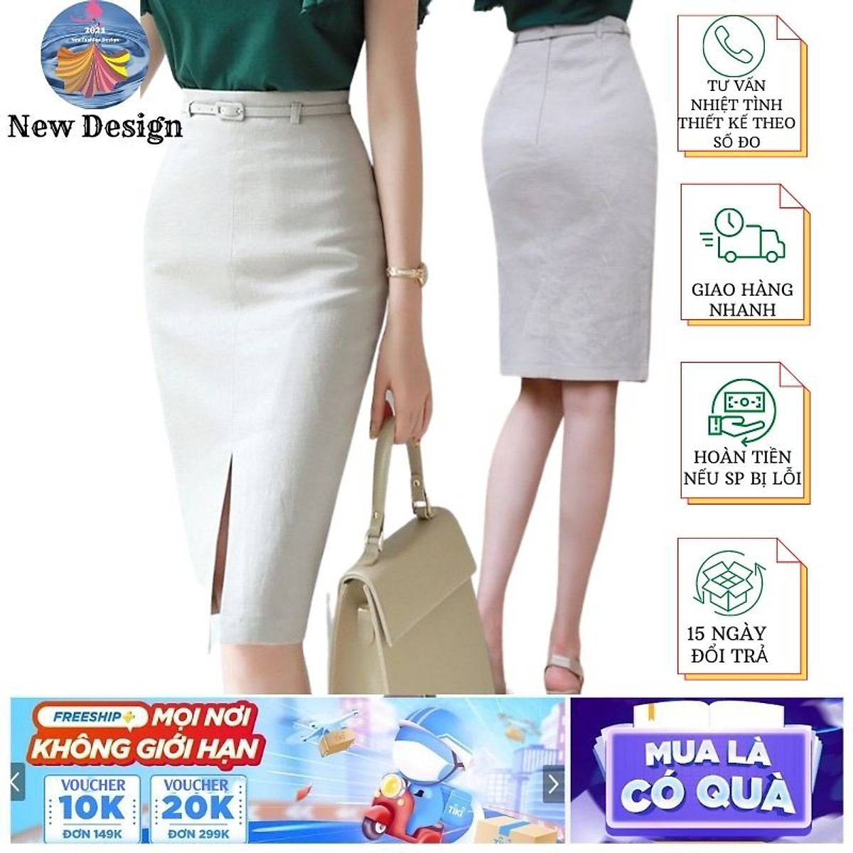 Chân Váy Kaki Jean Dài Màu Đen Chỉ Nổi Lưng Thun Xẻ Tà Sau 554 #44 Chân Váy Kaki Jean Dài Màu Đen Chỉ Nổi Lưng Thun Xẻ Tà Sau 554