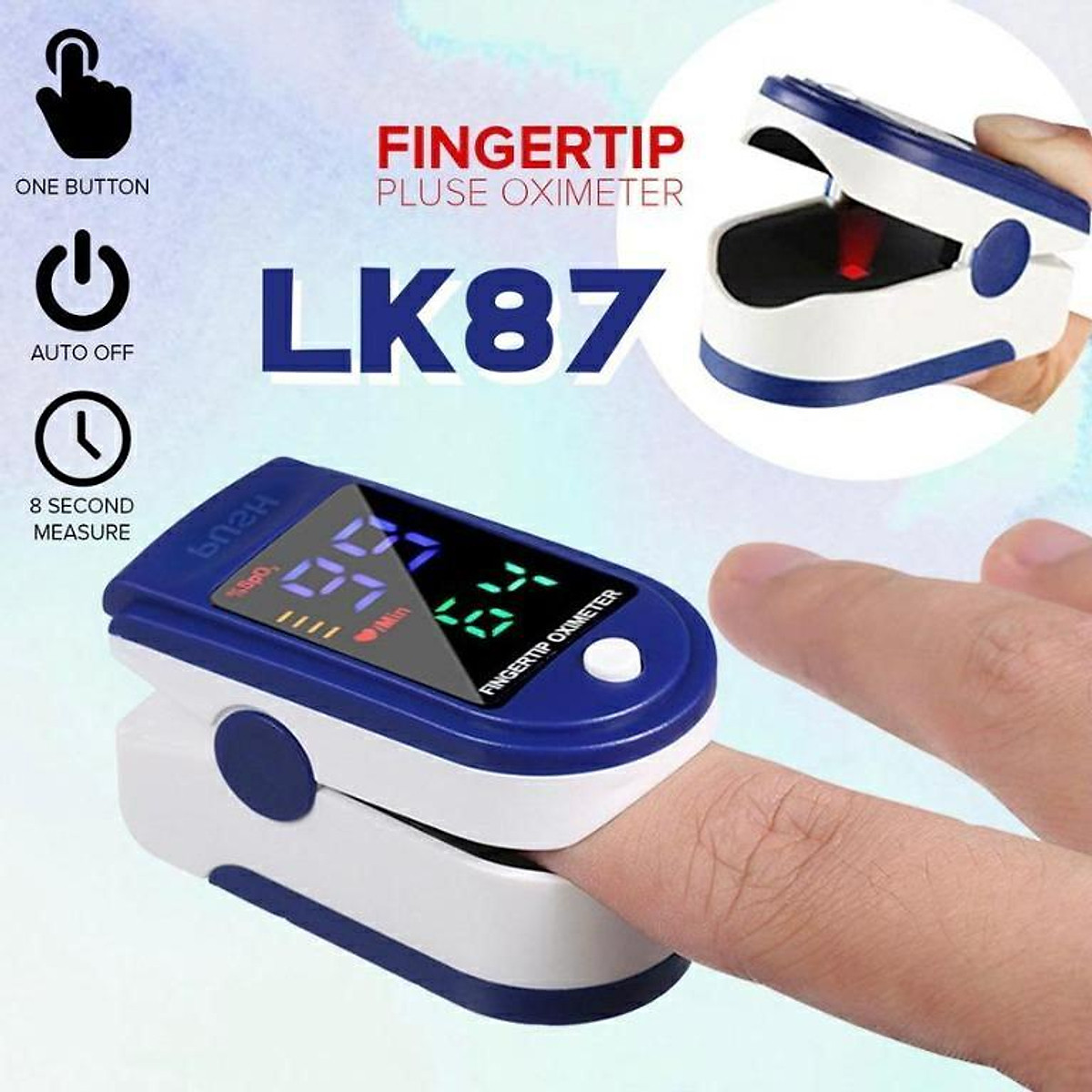 oxy trong máu Pulse Oximeter LK87 ...