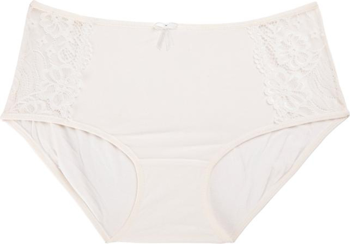 Combo 2 Quần Lót Nữ Lưng Cao Modal Phối Ren Active Miley Lingerie Màu Da & Kem FDS0925-1425
